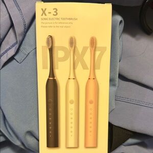 X-3 Sonic Electric Toothbrush Set - Black, White, Pink